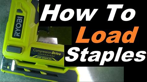 crown stapler ryobi|ryobi staple gun manual.